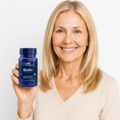 Biotina, 600mcg, 100 cápsulas, Life Extension