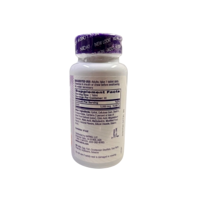 Biotina, Força Extra, 5000mcg, 90 Comprimidos Sabor Morango, Natrol