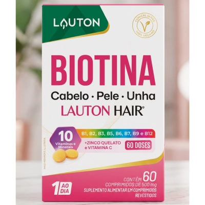Biotina Plus, 45mcg, 60 Cápsulas, Lauton Nutrition