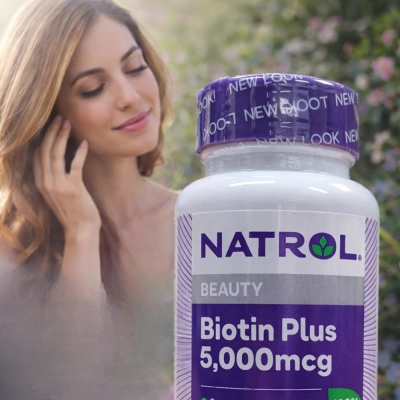 Biotina Plus, Força Extra, 5000mcg, 60 Comprimidos, Natrol