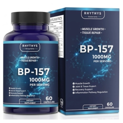 BP-157 Peptídeo 1000mg, Regeneração Muscular e Articular, 60 Cápsulas, Rhythys