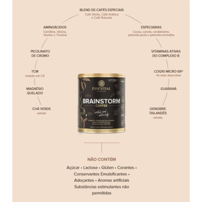 Brainstorm Coffee - Café com especiarias - Essential Nutrion