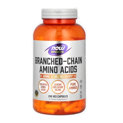 Branched Chain Amino Acids, Aminoácidos de Cadeia Ramificada, Cápsulas, Now
