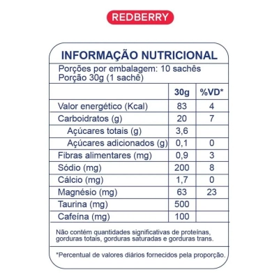 BT 400 Nitrato Gel, Com cafeína, Sabor Redberry, 30g cada, Caixa com 10, Dobro