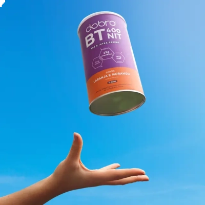 BT 400 Nitrato, Sabor Laranja Com Morango, 450g, Dobro