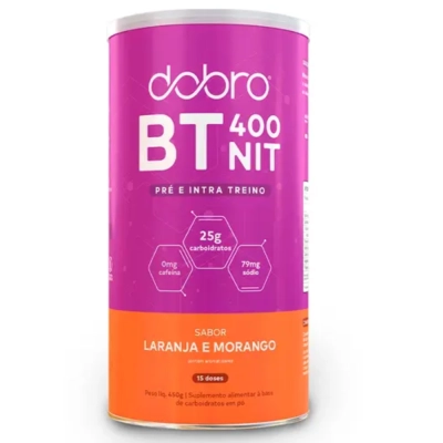 BT 400 Nitrato, Sabor Laranja Com Morango, 450g, Dobro