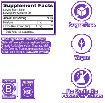 Extra Strength Sleep, Melatonina 5mg, 30 Tablets Sabor Morango, OLLY