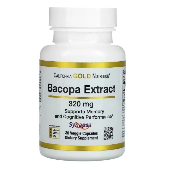 Extrato de Bacopa, 320 mg, 30 Cápsulas, California Gold