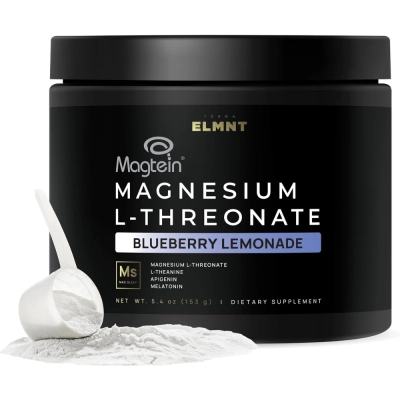 Magnésio L-Treonato, Sabor Blueberry Lemonade, 153g, Terra  ELMNT
