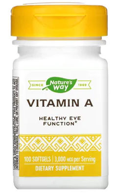 Vitamina A, 3.000 mcg, 100 Cápsulas, Nature's Way Vitamina A, 3.000 mcg, 100 Cápsulas, Nature's Way