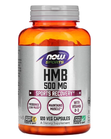 HMB, 500mg, 120 Cápsulas, Now