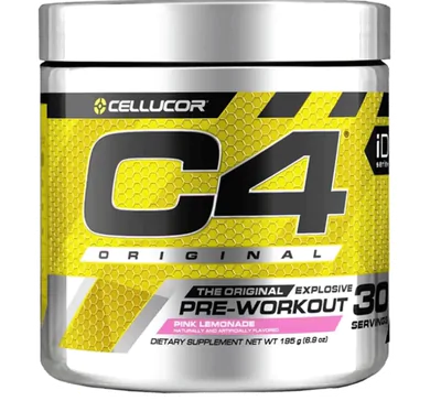 Pré-Treino, C4 Original, Sabor Pink Lemonade, 195g, Cellucor