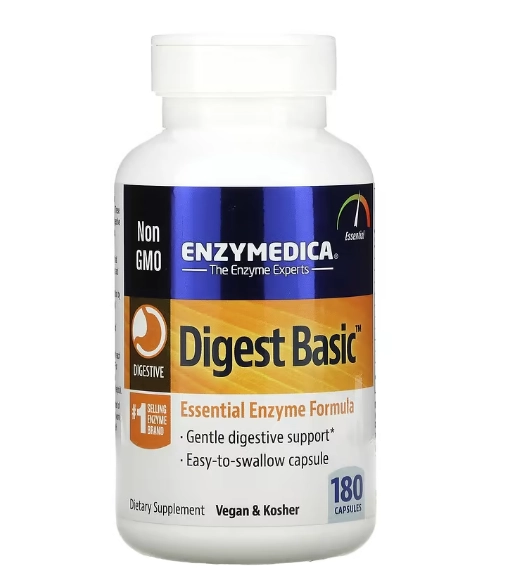 Digest Basic, 180 Cápsulas, Enzymedica