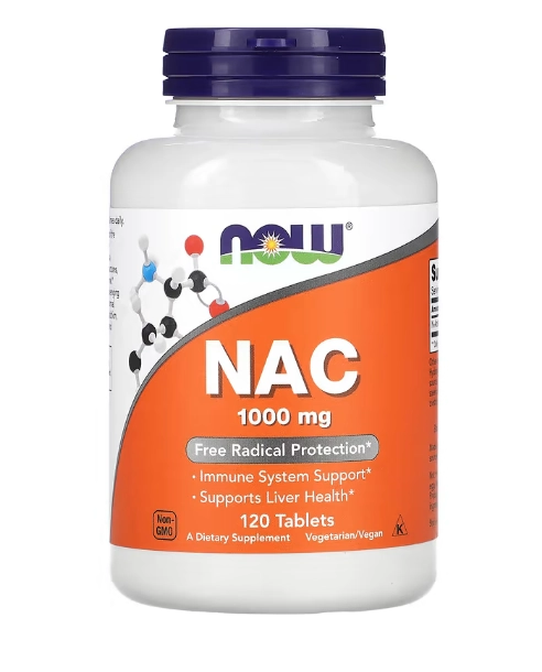 NAC, 1.000mg, 120 comprimidos, Now