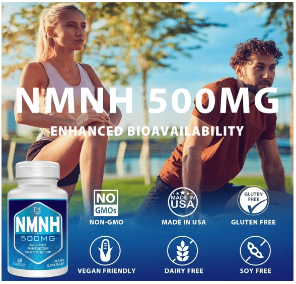 NMNH, Mononucleótido de Dihidronicotinamida 500mg, 60 Cápsulas, Ucessuyy