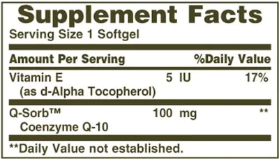 Coenzima CoQ10, 100mg, 45 cápsulas, Nature's Bounty