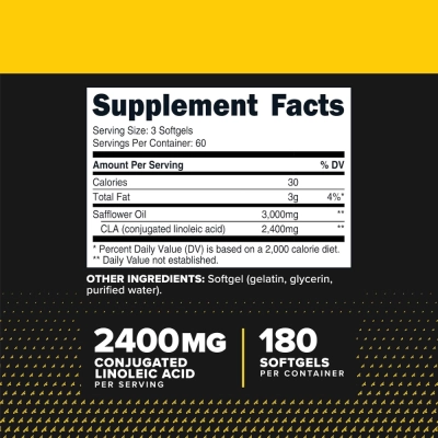 Max CLA, 2400 mg, 180 Softgel, Primaforce