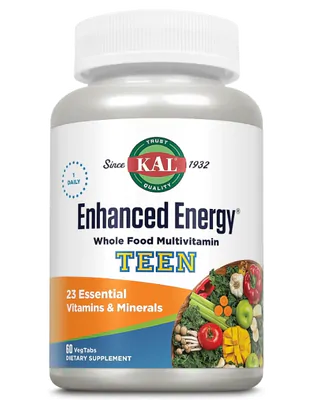 Enhanced Energy for Teens, Energia para Adolescentes, 60 Comprimidos, Kal