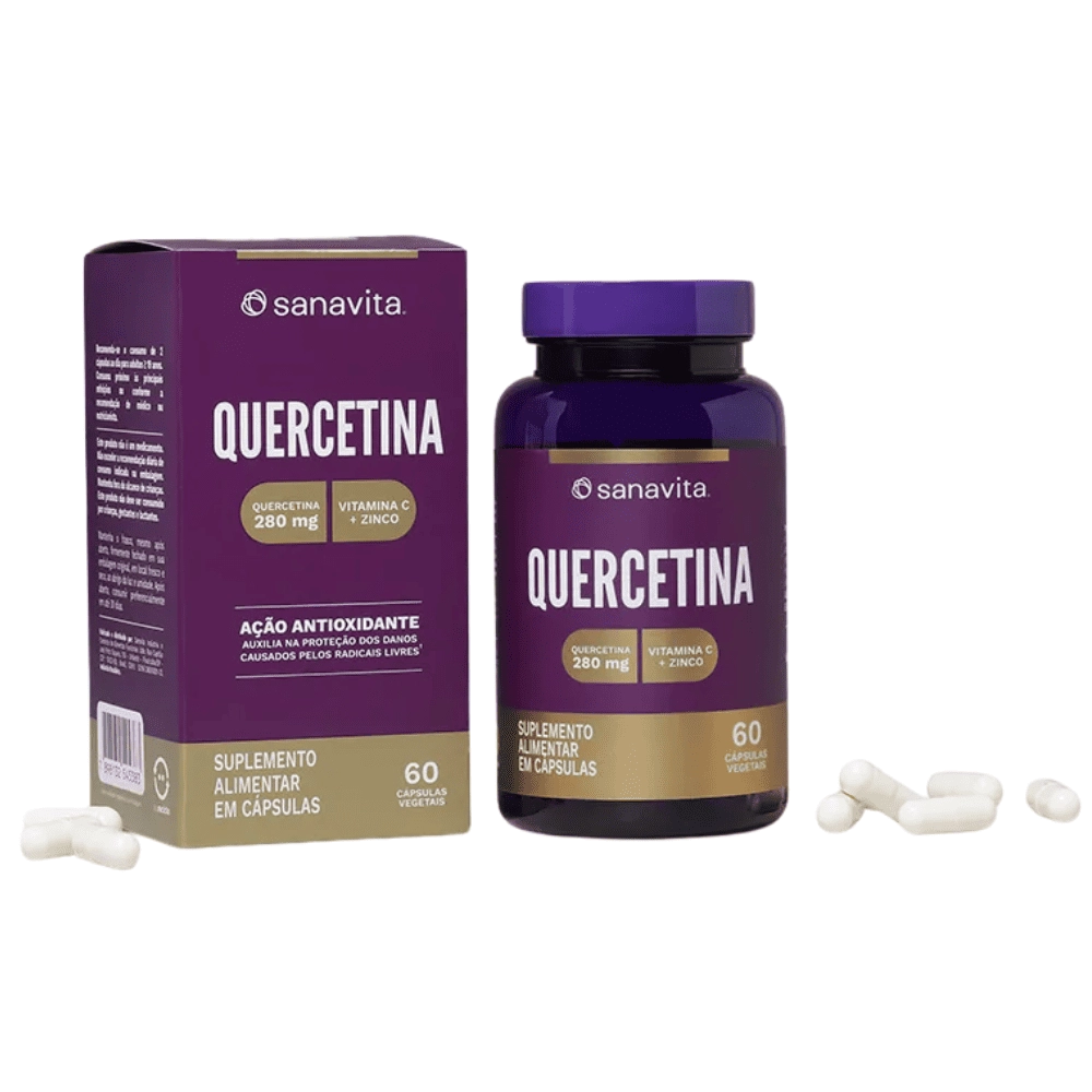 Quercetina, 60 Cápsulas Vegetais - Sanavita