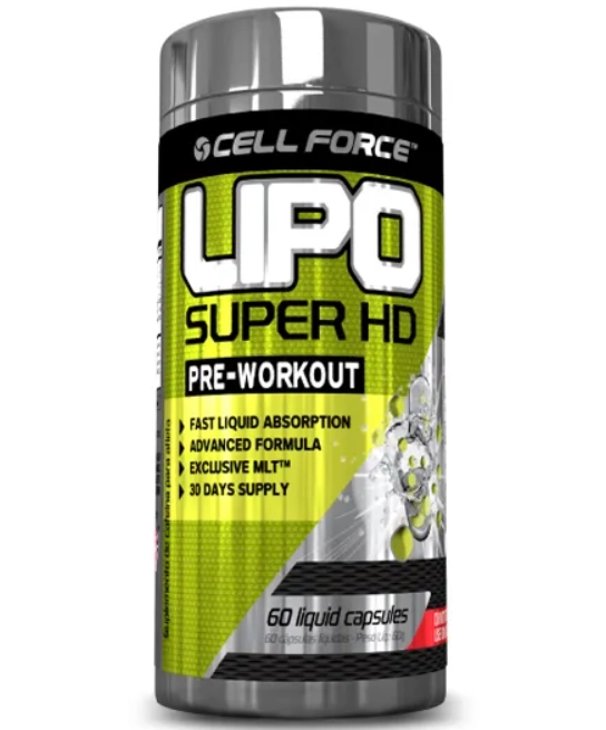 Termogênico Lipo Super HD, 60 cápsulas, Cell Force