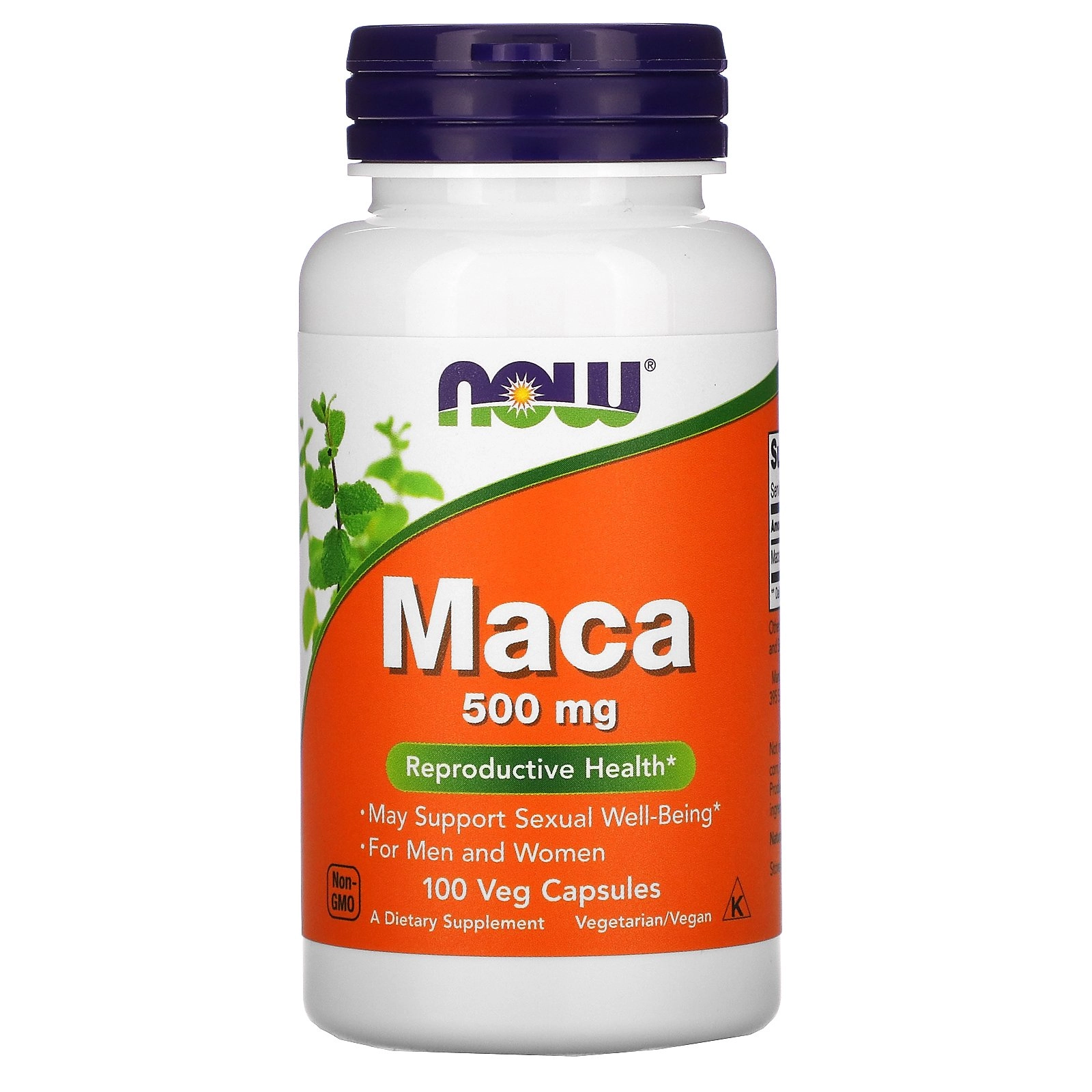 Maca, 500mg, 100 Cápsulas, Now