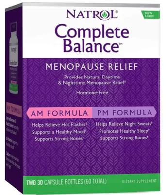 Complete Balance, Para alívio da menopausa, 30 Cápsulas, Natrol