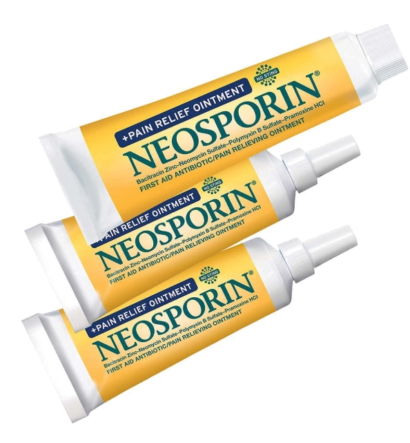 Pomada Primeiros Socorros Tratamento Antibiótico, Caixa com 3 Unidades, Neosporin