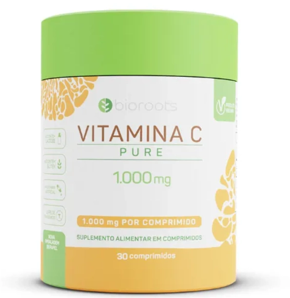 Vitamina C Vegan, 30 Comprimidos, Bioroots