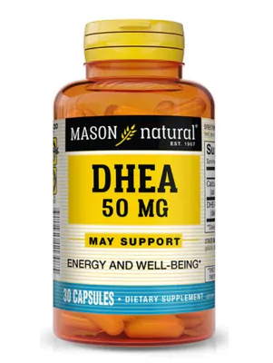 Dhea 50mg, 30 Cápsulas, Mason Natural