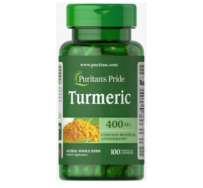 Turmeric Curcumin, Cúrcuma, 400mg, 100 cápsulas, Puritans Pride