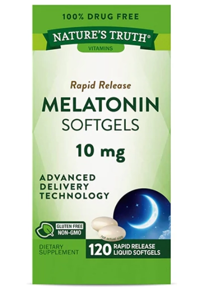 Melatonina 10mg, 120 cápsulas, Nature's Truth