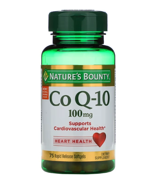 Coenzima CoQ10, 100 mg, 75 Cápsulas Liberação Rápida , Nature's Bounty