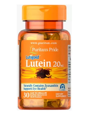 Luteína, 20mg, 30 Cápsulas em Gel, Puritan's Pride