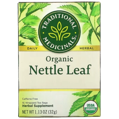 Chá de Folha de Urtiga Orgânica, Sem Cafeína, 16 Saquinhos, Traditional Medicinals
