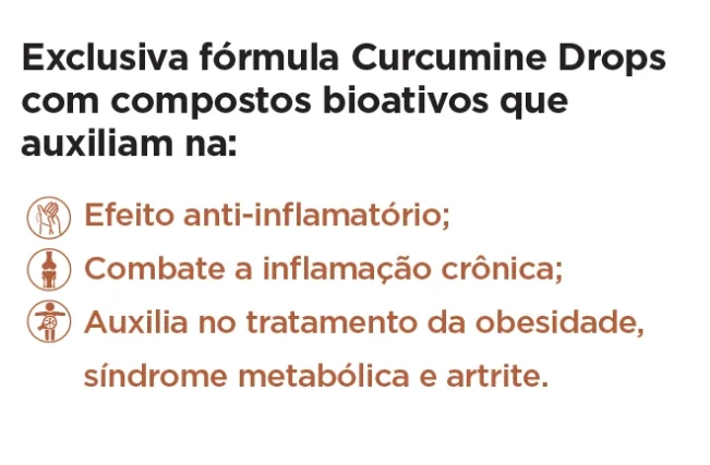 Curcumine Drops, 30Ml, Sabor Laranja, Endogen