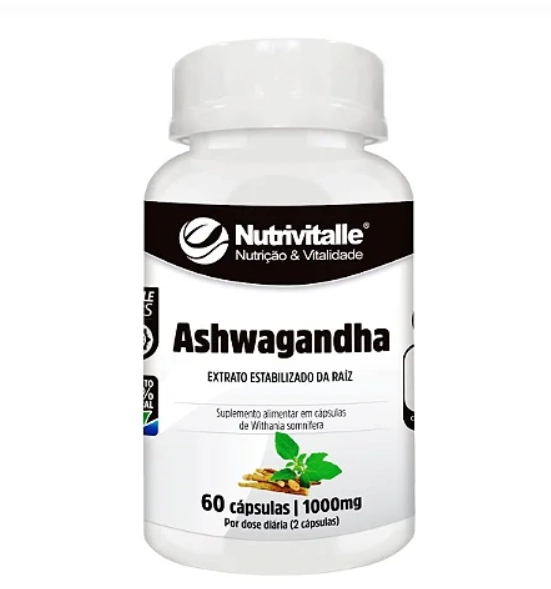 Ashwagandha, 1000mg, 60 Cápsulas, Nutrivitalle