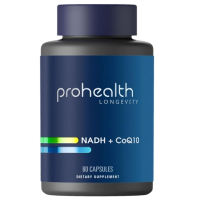 NADH  25mg + CoQ10 100mg, 60 Cápsulas, ProHealth Longevity