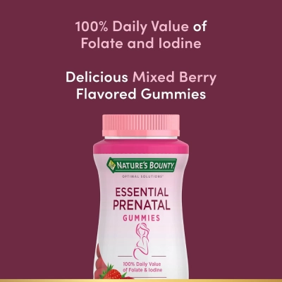 Vitaminas Pré-Natal em Gomas com DHA, 50 Gomas, Natures Bounty