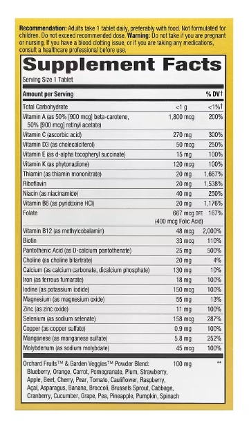 Multivitamínico Alive! Completo de Ultra Potência para Adultos, 60 Comprimidos, Nature's Way