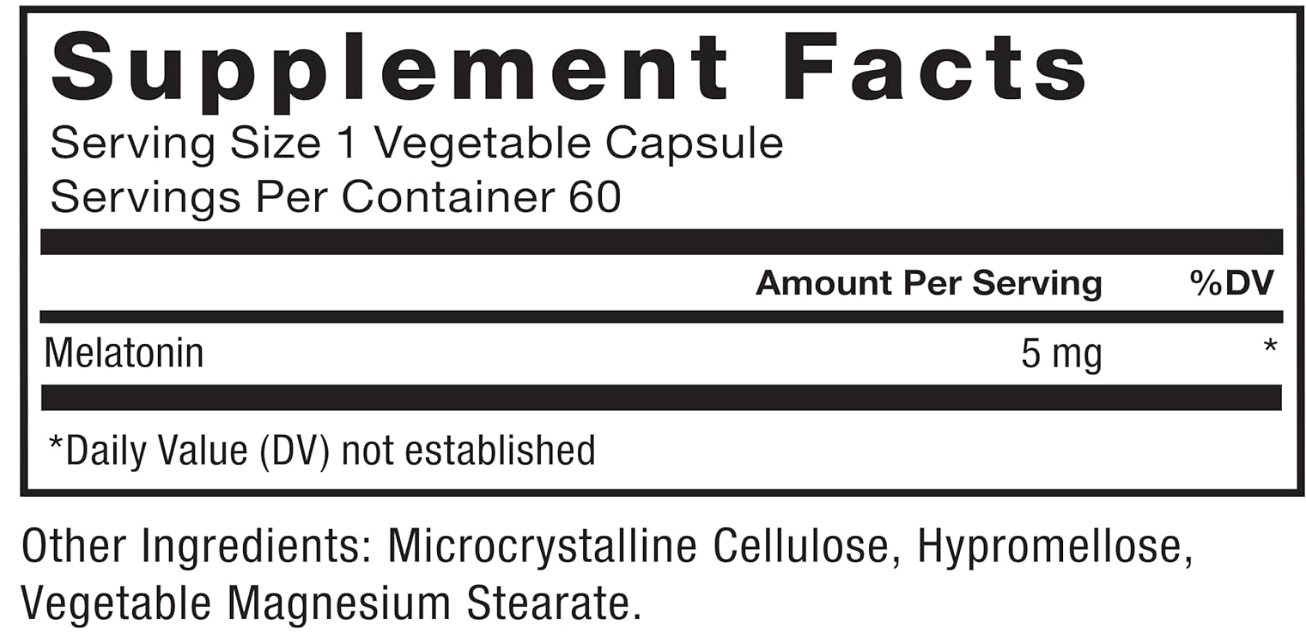 Melatonina 5mg, 60 cápsulas, Force Factor