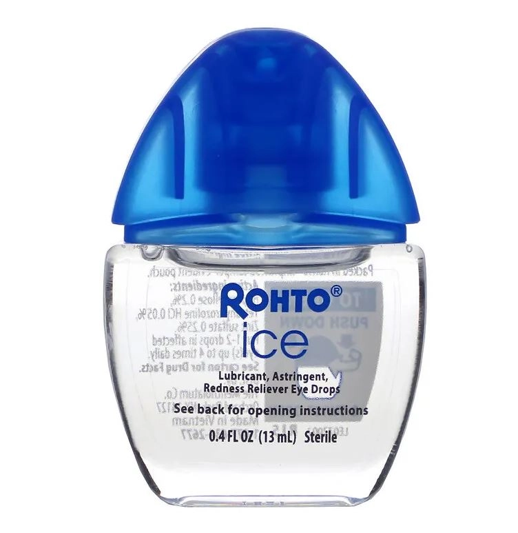 Colírio Refrescante, Ice, All-in-One, 13 ml, Rohto