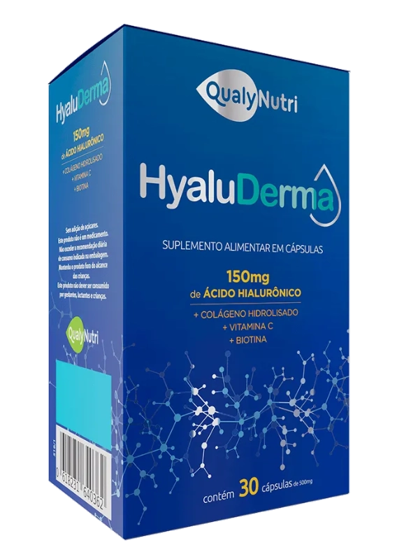 Hyaluderma, 150mg, 30 Cápsulas, QualyNutri