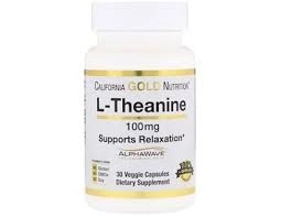 L-Theanine, Relaxamento e Focus, 100mg, 30 Cápsulas, California Gold