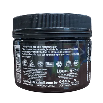 Beta-Alanine Sem Sabor, 100G - Black Skull