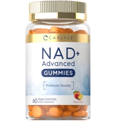 NAD+ Advanced, 60 Gomas Sabor Pêssego, Carlyle
