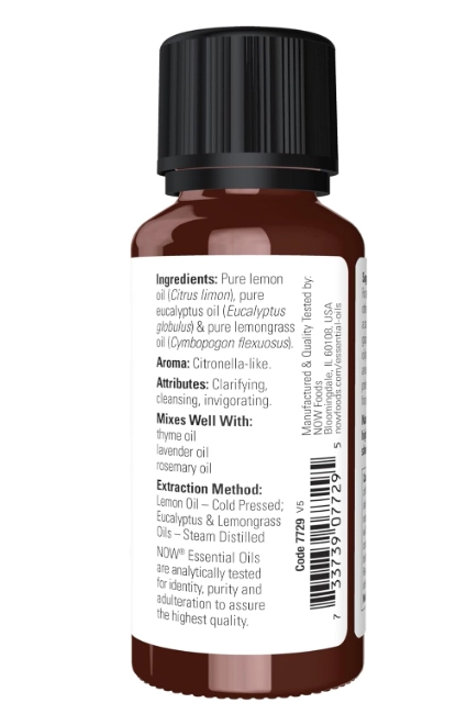 Óleos Essenciais, Aromaterapia com Fragrâncias Variadas. 30ml, Now