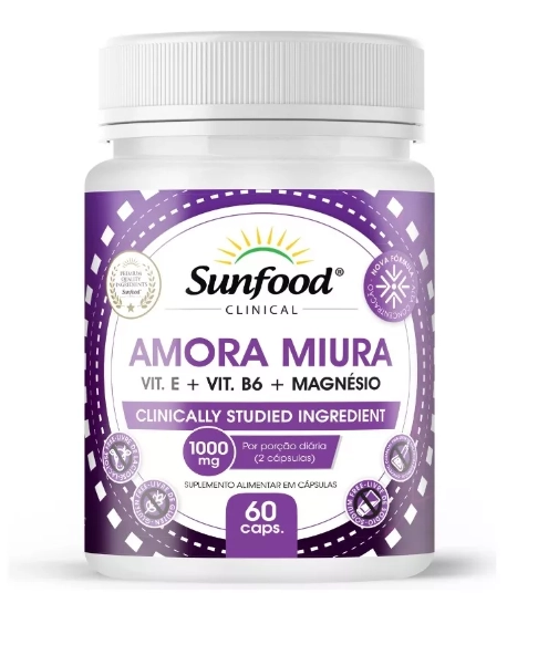 Amora Miura (Morus Nigra), 1000mg, 60 Cápsulas, Sunfood
