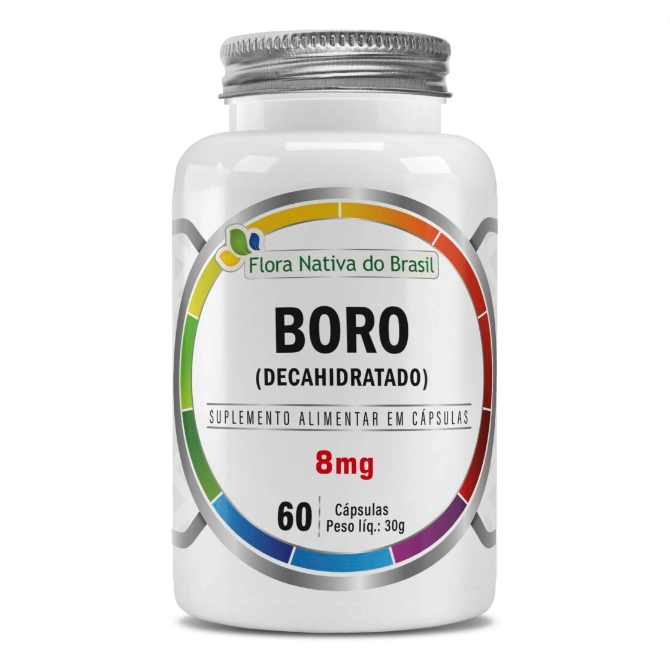 Boro Decahidratado, 8mg, 60 Cápsulas