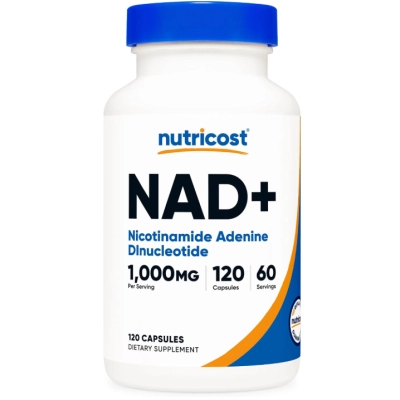 NAD+ 1000mg , 120 Cápsulas, Nutricost 