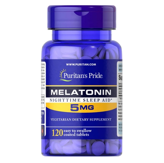 Melatonina, 5mg, 120 comprimidos, Puritan's Pride